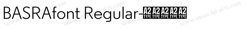 BASRAfont Regular字体转换